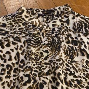 Violet & Claire XL sleeveless Henley peplum blouse